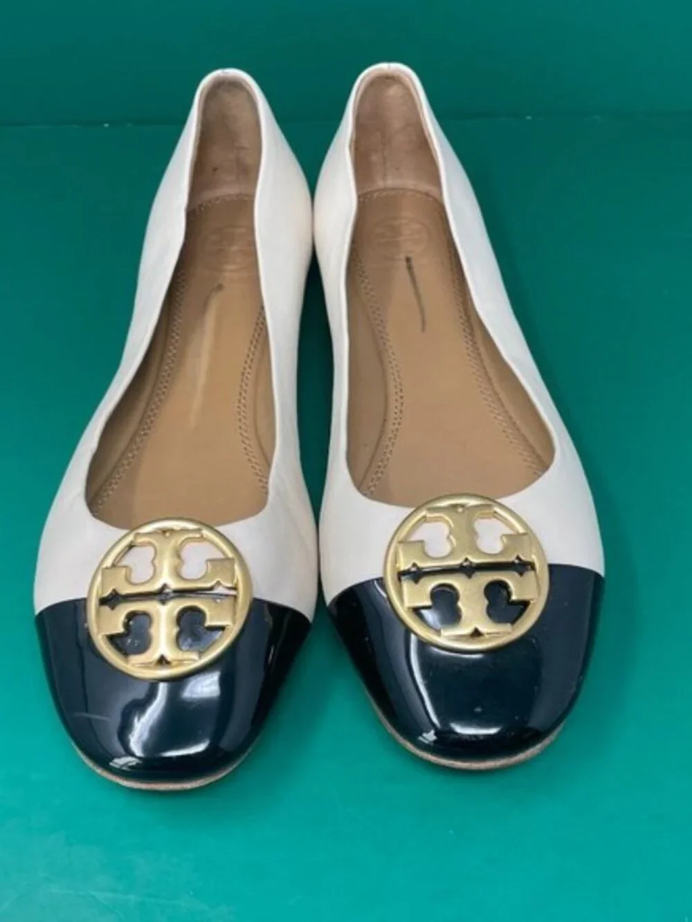 Tory Burch | Chelsea Cap Toe Leather Ballet Flats